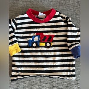 Florence Eiseman Red and Black Striped Shirt